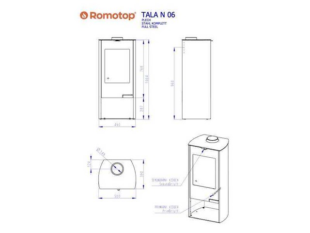 Houtkachel romotop, tala n o1 - afbeelding 5 van  5