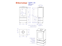 Houtkachel romotop, teon - afbeelding 7 van  8