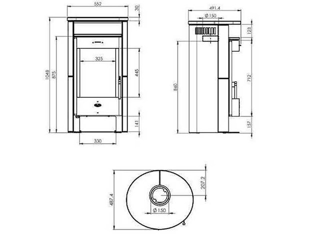 Houtkachel zamo - afbeelding 3 van  3
