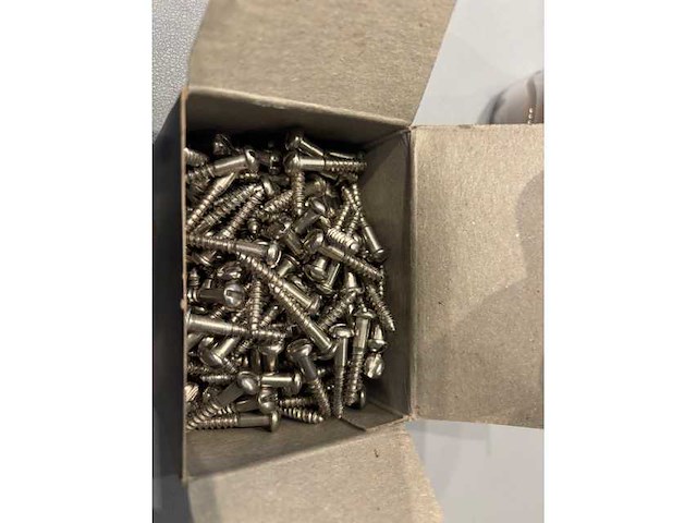 Houtschroef met bolkop sleuf 25 mm (10x) - afbeelding 1 van  4