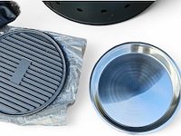 Houtskool ambience barbecue/vuurtafel - compleet met accessoires - afbeelding 8 van  11