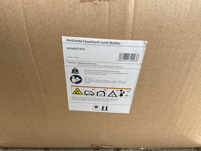 Houtskool ambience barbecue/vuurtafel - compleet met accessoires - afbeelding 1 van  8