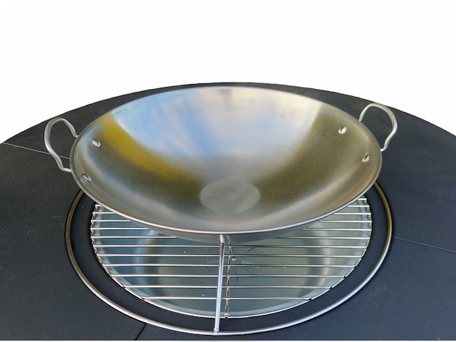Houtskool ambience barbecue/vuurtafel - compleet met accessoires - afbeelding 4 van  10