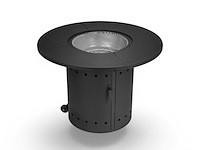 Houtskool ambience barbecue/vuurtafel - compleet met accessoires - afbeelding 9 van  10