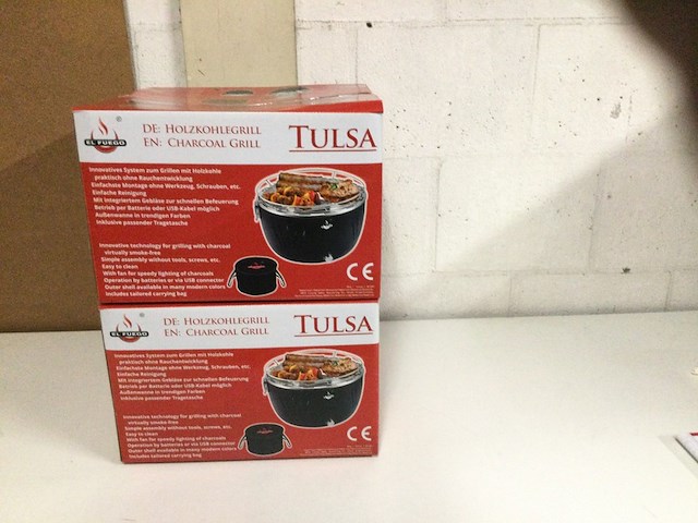Houtskool tafel barbecue, el fuego, tulsa, groen - afbeelding 2 van  3
