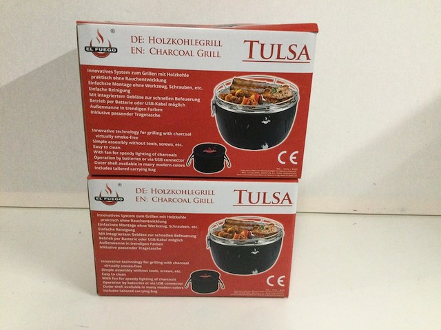 Houtskool tafel barbecue, el fuego, tulsa, groen - afbeelding 2 van  3