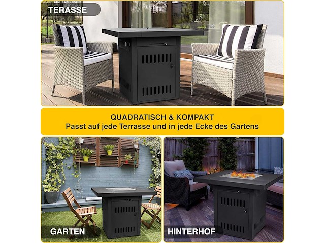 Houtskoolvuurtafel - afbeelding 1 van  2