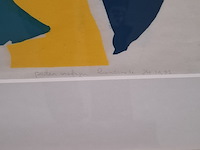 Houtsnede, p. p. holterman, het telefoon gebeuren 1/4, 1975 - afbeelding 5 van  8