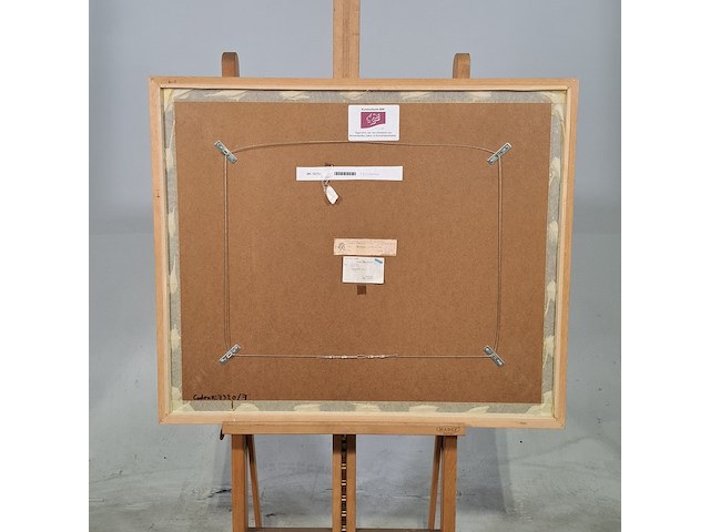 Houtsnede, p. p. holterman, het telefoon gebeuren 1/4, 1975 - afbeelding 7 van  8