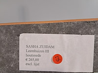 Houtsnede, saskia zuidam, leemhuizen iii - afbeelding 2 van  11