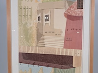 Houtsnede, saskia zuidam, leemhuizen iii - afbeelding 5 van  11