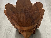 Houtsnijwerk - indian head - afbeelding 3 van  7