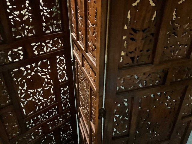 Houtsnijwerken roomdividers (2x) - afbeelding 2 van  3