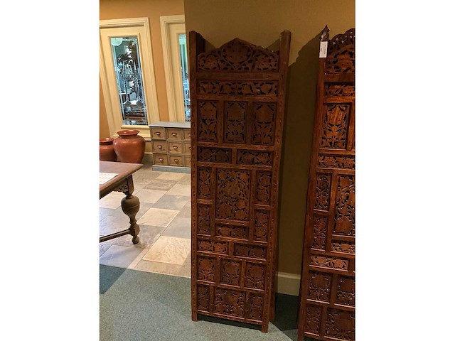 Houtsnijwerken roomdividers (2x) - afbeelding 2 van  2