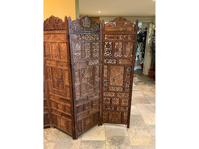 Houtsnijwerken roomdividers (2x) - afbeelding 3 van  6