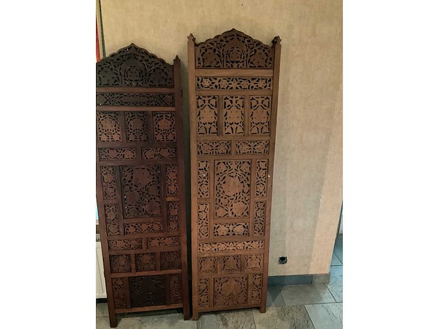 Houtsnijwerken roomdividers (3x) - afbeelding 2 van  2