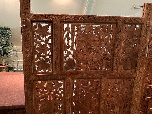 Houtsnijwerken roomdividers (4x) - afbeelding 3 van  7
