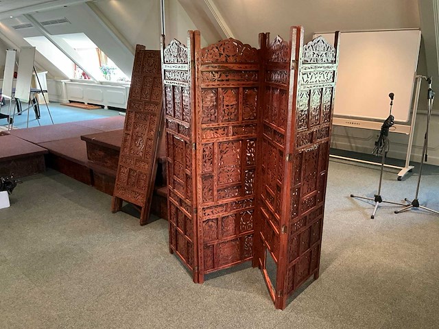 Houtsnijwerken roomdividers (4x) - afbeelding 5 van  7