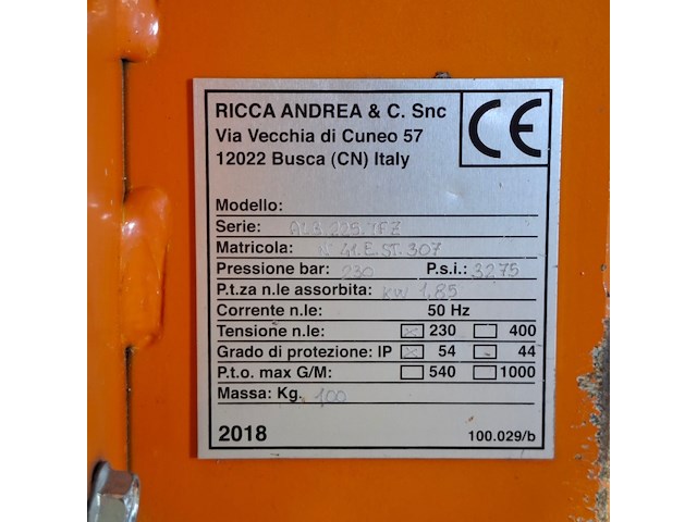 Houtsplijtmachine - 540mm - 230v ricca andrea / thor, alpino 65.100, bouwjaar 2018 - afbeelding 2 van  11