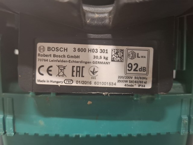 Houtversnipperaar - 45mm - 230v bosch, axt 25 tc, bouwjaar 2016 - afbeelding 5 van  8