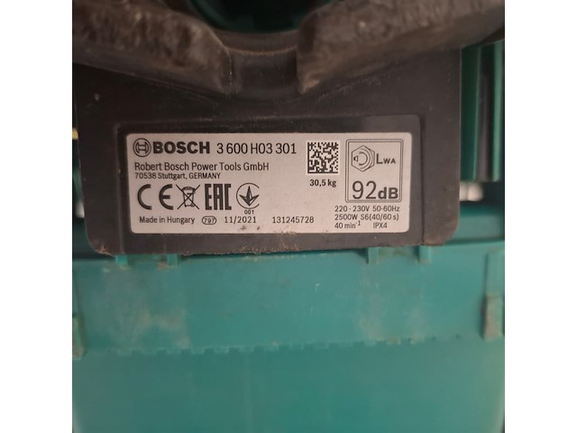 Houtversnipperaar 45mm 230v bosch, axt 25 tc, bouwjaar 2022 - afbeelding 2 van  10