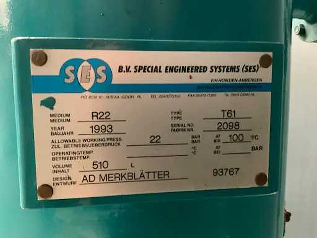 Howden koelcompressor unit met elektromotor - afbeelding 6 van  10