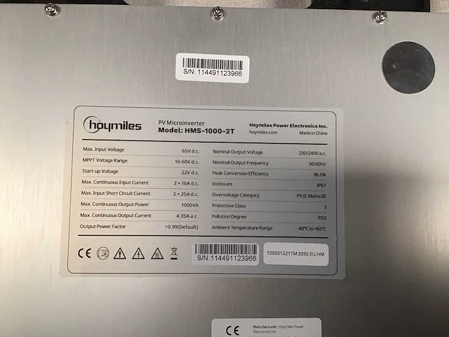 Hoymiles hms-1000-2t omvormer - afbeelding 2 van  3