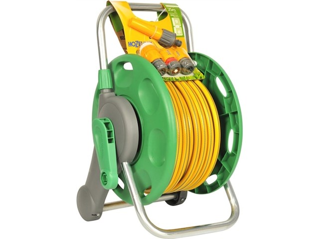 Hozelock slanghaspel 2 in 1 + 25 m slang - afbeelding 1 van  5