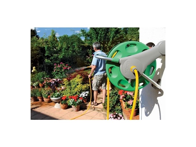 Hozelock slanghaspel 2 in 1 + 25 m slang - afbeelding 2 van  5