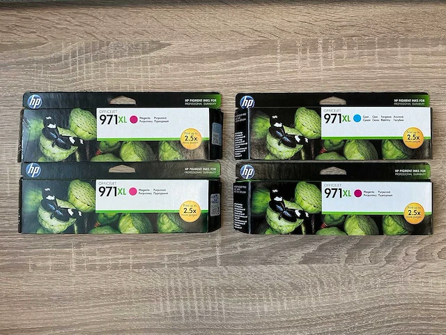 Hp - 971xl - cartridge (4x) - afbeelding 1 van  4