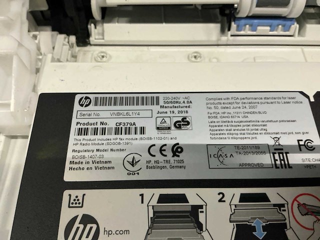 Hp - color laserjet pro mfp m477fdw - laserprinter - afbeelding 4 van  4