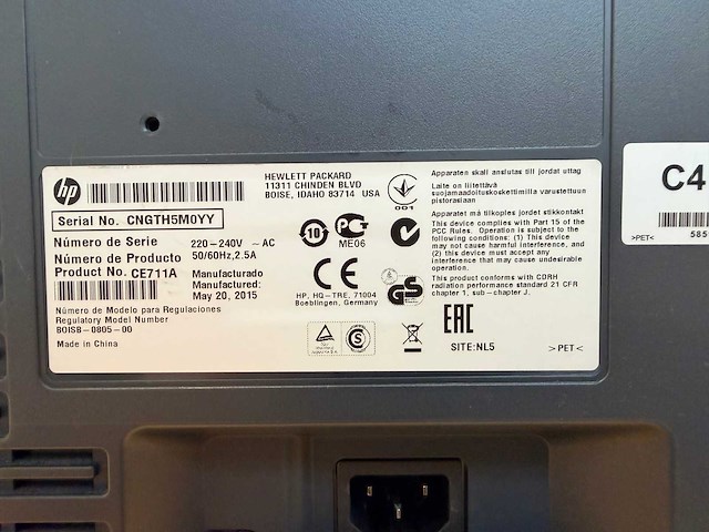 Hp - color laserjet professional cp5225n - kleur laserprinter - afbeelding 13 van  14
