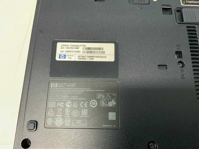 Hp - compaq 6710b - laptop - afbeelding 2 van  10