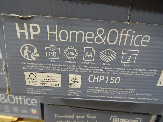 Hp - doos a4 papier (12x) - afbeelding 2 van  2