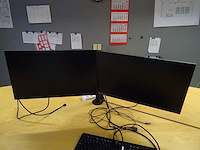 Hp - dubbele monitor op monitorarm (9x) - afbeelding 5 van  13