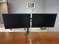 Hp - dubbele monitor op monitorarm (9x) - afbeelding 1 van  13