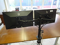 Hp - dubbele monitor op monitorarm (9x) - afbeelding 6 van  13