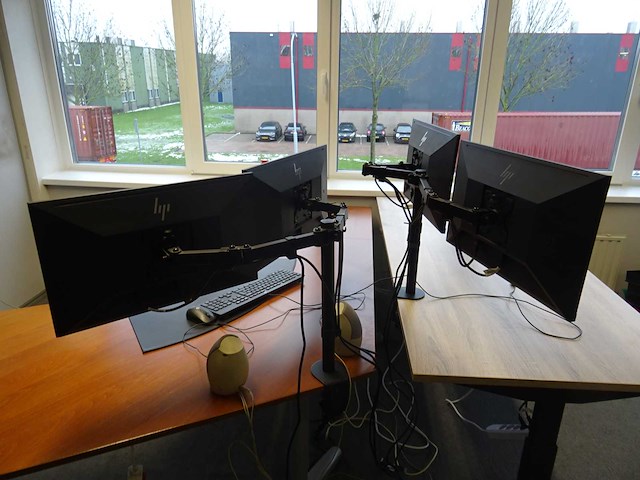 Hp - dubbele monitor op monitorarm (9x) - afbeelding 13 van  13