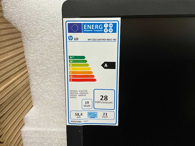 Hp - e232 - monitor (12x) - afbeelding 2 van  9
