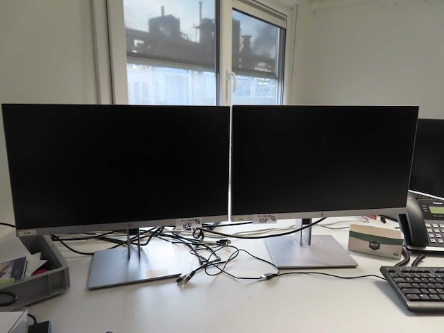 Hp - e233 - monitor (2x) - afbeelding 1 van  2