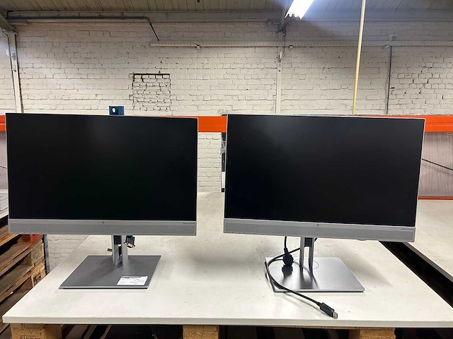 Hp - e243m - monitor (2x) - afbeelding 1 van  8
