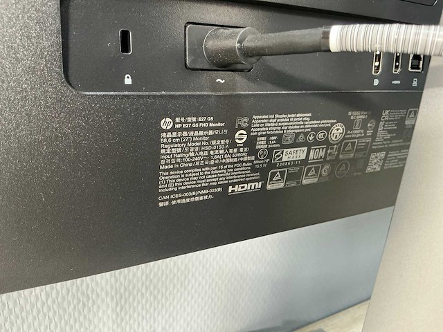 Hp - e27 g5 fhd - monitor (2x) - afbeelding 3 van  12
