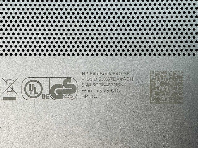 Hp - elitebook 840 g5 - laptop - afbeelding 6 van  6