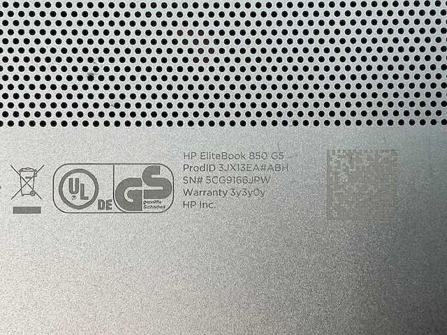 Hp - elitebook 850 g5 - laptop (3x) - afbeelding 6 van  6