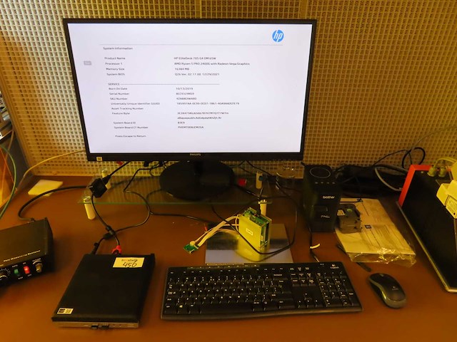 Hp - elitedesk 705 g4 dm - desktop - afbeelding 1 van  6