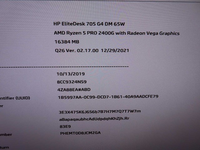 Hp - elitedesk 705 g4 dm - desktop - afbeelding 3 van  6