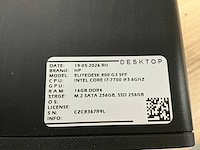 Hp - elitedesk 800 g3 sff(i7) - desktop (6x) - afbeelding 2 van  10