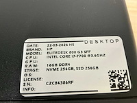 Hp - elitedesk 800 g3 sff(i7) - desktops (6x) - afbeelding 7 van  11