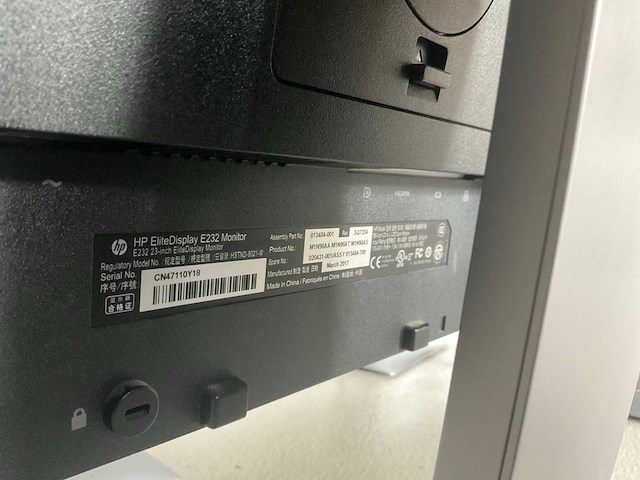 Hp - elitedisplay e232 - monitor (4x) - afbeelding 5 van  8