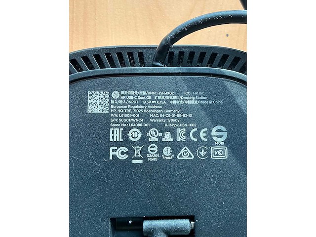 Hp - g5 - dockingstation met beeldschermen - afbeelding 5 van  9